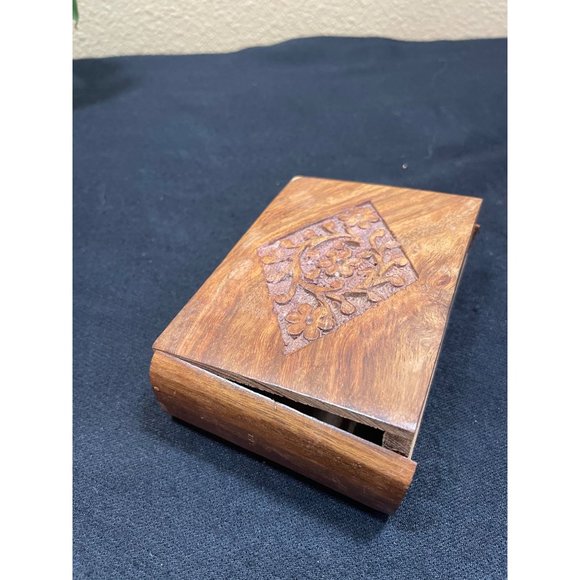 Wooden Jewelry Box One Compartment Storage - Picture 3 of 8